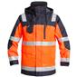 Engel Parka Shell Jacke, Größe: S, Farbe: Orange/Marine