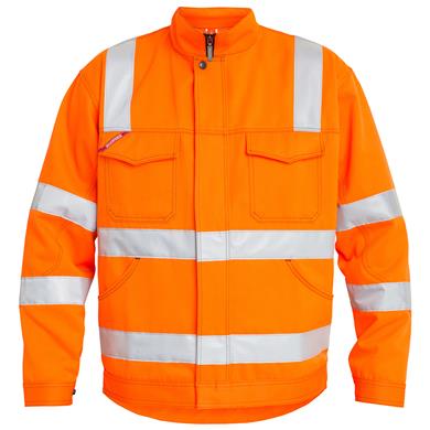 Engel Arbeitsjacke mit Relexionstreifen, Größe: XS, Farbe: Orange