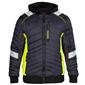 Engel Steppjacke mit abnehmbarer Kapuze und Ärmel, Größe: M, Farbe: Schwarz/Gelb