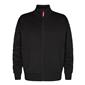 Engel Sweat-Jacke mit hohem Kragen, Größe: M, Farbe: Schwarz