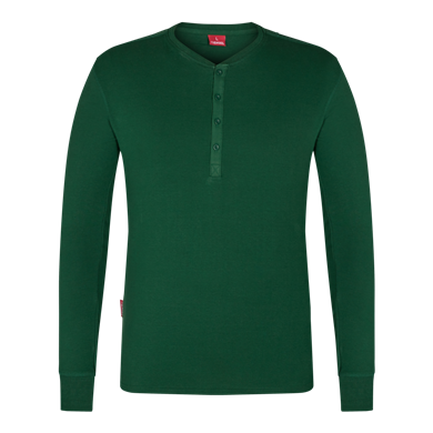 Engel Grandad langarm Shirt, Größe: XS, Farbe: Grün
