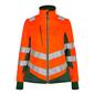 Engel Softshelljacke Damen, Größe: XS, Farbe: Orange/Grün