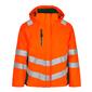 Engel Damen Winterjacke, Größe: XS, Farbe: Orange/Grün