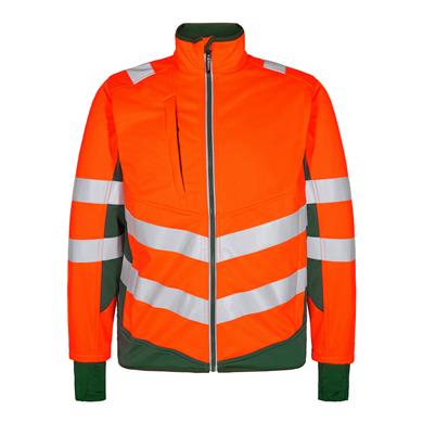 Engel Softshell-Jacke, Größe: XS, Farbe: Orange/Grün
