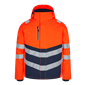 Engel Safety Winterjacke, Größe: XS, Farbe: Orange/Blue Ink