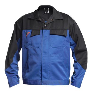 Engel Arbeitsjacke, Größe: L, Farbe: Azurblau/Schwarz