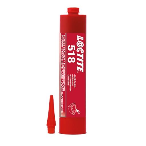 LOCTITE 518, 300ml Kartusche, Farbe: Rot Loctite Flächendichtung, mittelfest 