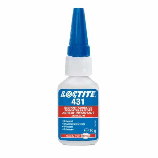 LOCTITE 431, 20g Flasche, Farbe: transparent Sekundenkleber  