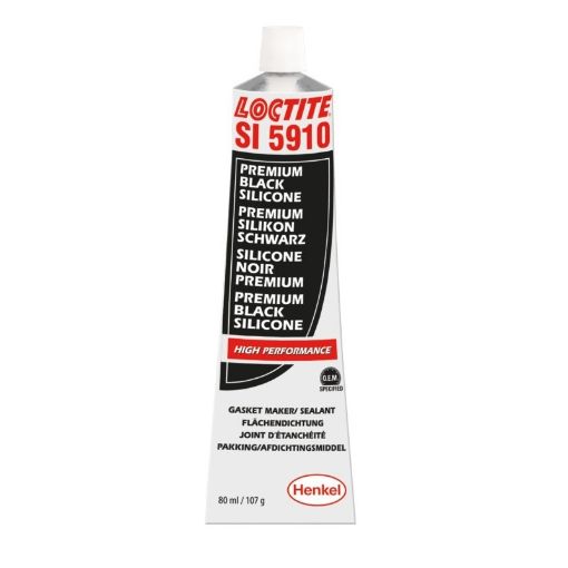 LOCTITE SI 5910, 80ml Tube, Farbe: Schwarz 1K Silikon Flächendichtung, ölbeständig 