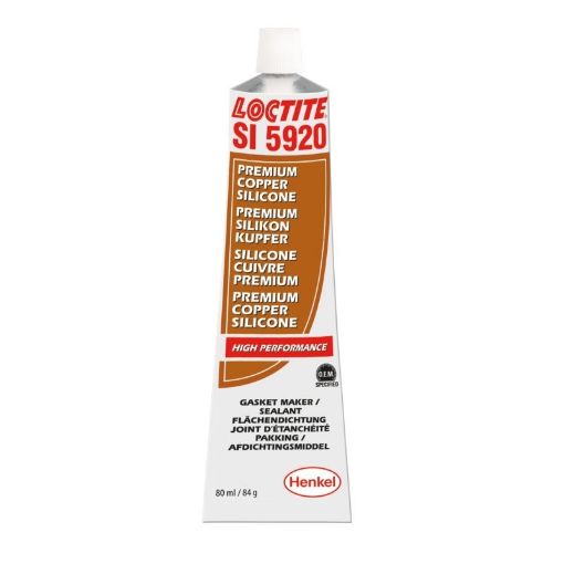 LOCTITE SI 5920, 80ml Tube, Farbe: Kupfer 1K Silikon, Flächendichtung, Hochtemperaturbeständig 
