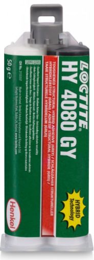LOCTITE HY 4080 GY, 50g Doppelkammerkartusche 2 Komponentenklebstoff, schlagzähe, schnell, nicht entflammbar, nicht korriver Strukturklebstoff  