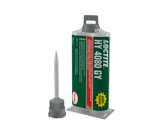LOCTITE HY 4080 GY, 400g Doppelkammerkartusche 2 Komponentenklebstoff, schlagzähe, schnell, nicht entflammbar, nicht korriver Strukturklebstoff  