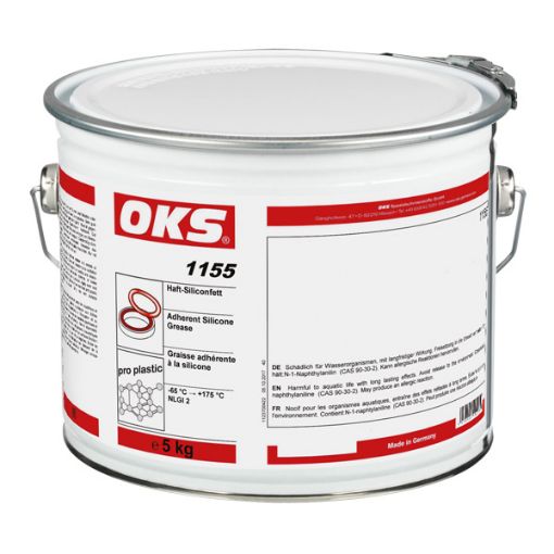 OKS 1155, 5kg Hobbock Haft-Silikonfett  