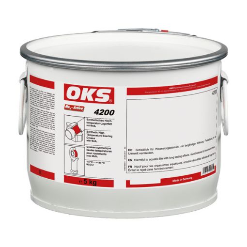 OKS 4200, 5kg Hobbock Synthetisches Hochtemperatur-Lagerfett mit MoS  