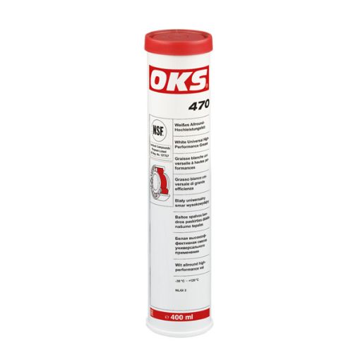 OKS 470, 400ml Kartusche Weißes Allround-Hochleistungsfett  