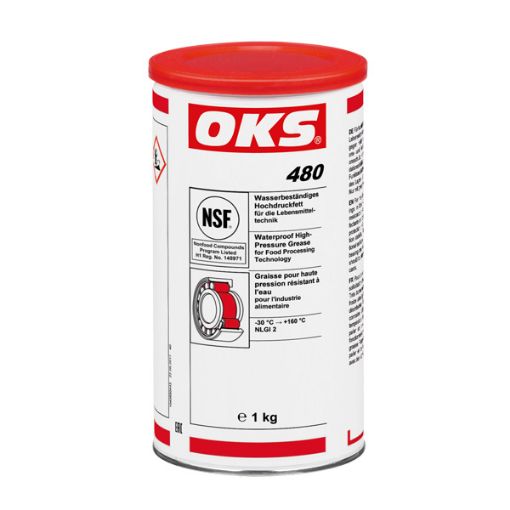OKS 480, 1kg Dose Wasserbeständiges Hochdruckfett für die Lebensmitteltechnik  