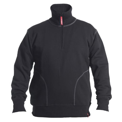 Engel Sweatshirt mit hohem Kragen, Größe: 3XL, Farbe: Schwarz 8014-136-20  