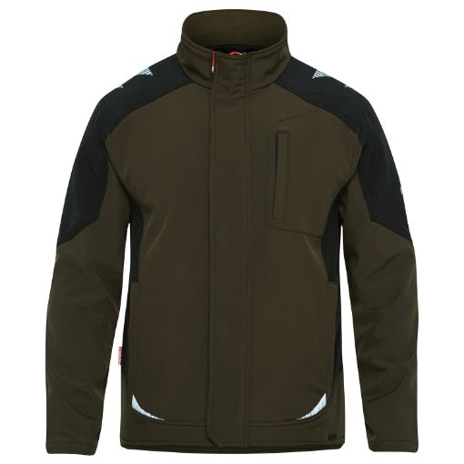 Engel Softshell-Jacke, Größe: M, Farbe: Forest Green/Schwarz 8810-229-5320  