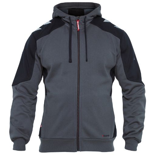 Engel Sweat Cardigan, Größe: 4XL, Farbe: Anthrazitgrau/Schwarz 8820-233-7920  