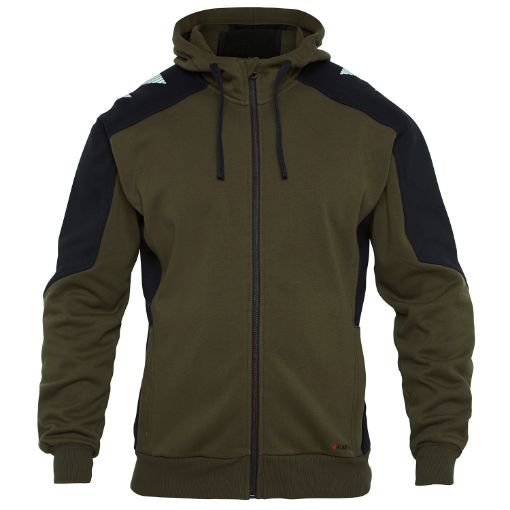 Engel Sweat Cardigan, Größe: L, Farbe: Forest Green/Schwarz 8820-233-5320  