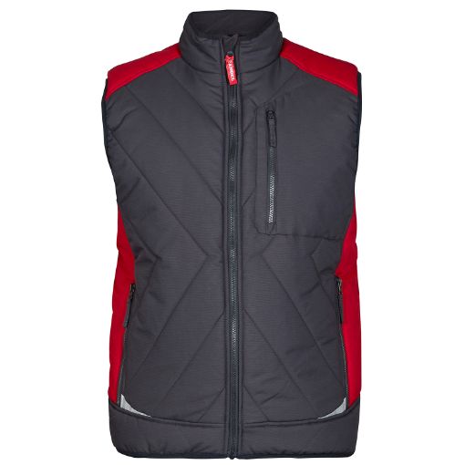 Engel Winterweste, Größe: XS, Farbe: Anthrazitgrau/Tomato Red 5850-193-79757  