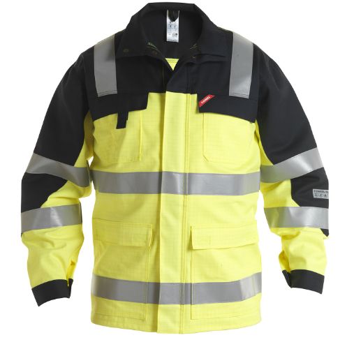 Engel Arbeitsjacke mit Reflexionstreifen, Größe: XS, Farbe: Gelb/Schwarz 1235-820-3820  