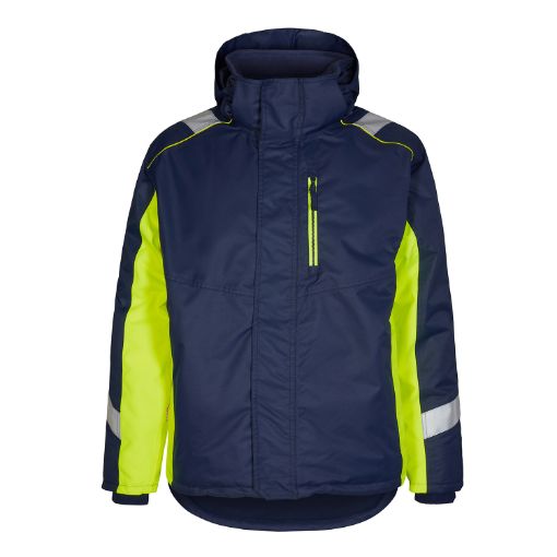 Engel Winterjacke, Größe: 5XL, Farbe: Blue Ink/Gelb 1871-354-16538  