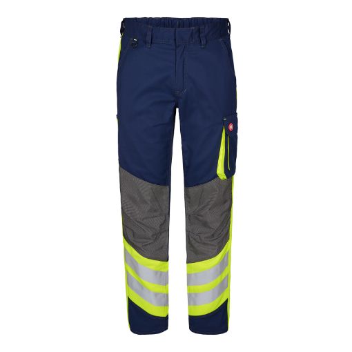 Engel Arbeitshose mit Reflexionstreifen, Größe: 110, Farbe: Blue Ink/Gelb 2870-217-16538  