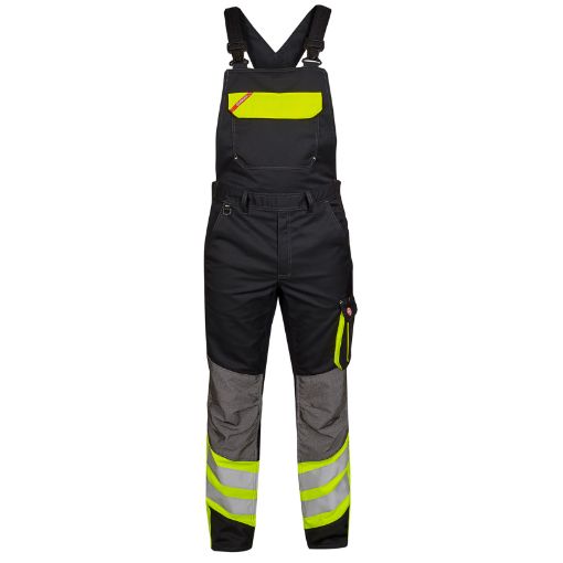 Engel Latzhose mit Reflexionstreifen, Größe: 28, Farbe: Schwarz/Gelb 3870-217-2038  