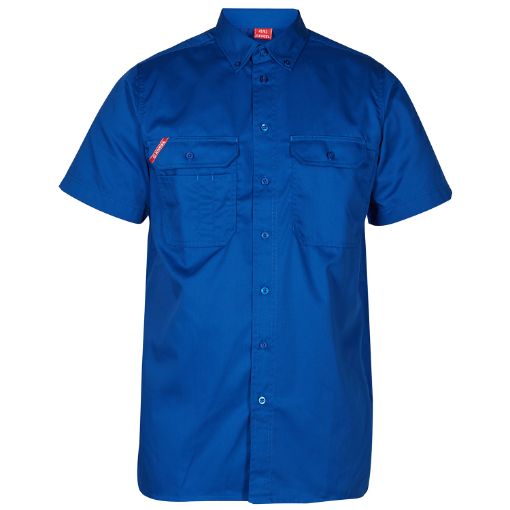 Engel Kurzärmliges Herrenhemd, Größe: 39/40, Farbe: Surfer Blue 7183-810-737  