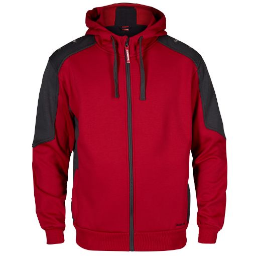 Engel Sweat Cardigan, Größe: 2XL, Farbe: Tomato Red/Anthrazitgrau 8820-233-75779  
