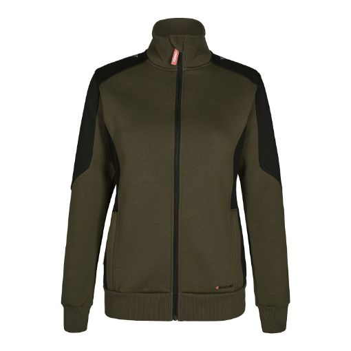 Engel Sweat Cardigan, Größe: S, Farbe: Forest Green/Schwarz 8825-233-5320  