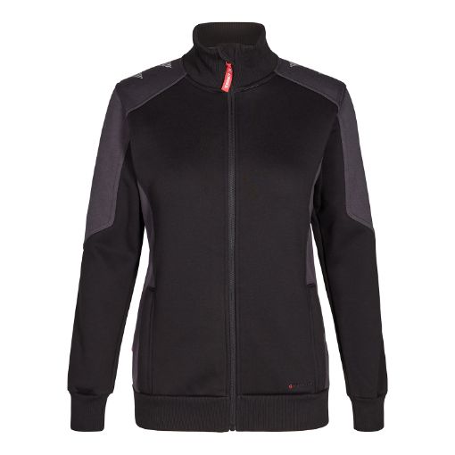 Engel Sweat Cardigan, Größe: 2XL, Farbe: Schwarz/Anthrazitgrau 8825-233-2079  