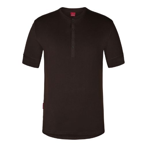 Engel Grandad kurzarm Shirt, Größe: 2XL, Farbe: Mokkabraun 9256-565-167  