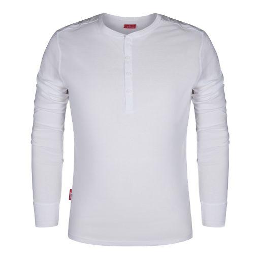 Engel Grandad langarm Shirt, Größe: XS, Farbe: Weiss 9257-565-3  