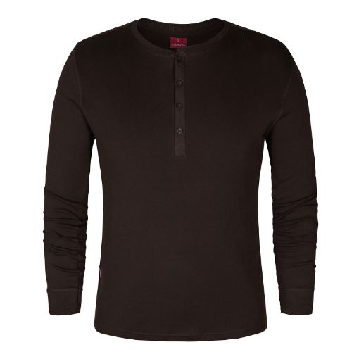 Engel Grandad langarm Shirt, Größe: XS, Farbe: Mokkabraun 9257-565-167  