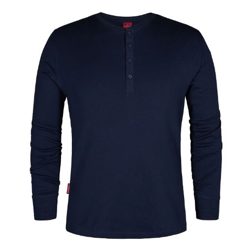 Engel Grandad langarm Shirt, Größe: 3XL, Farbe: Blue Ink 9257-565-165  