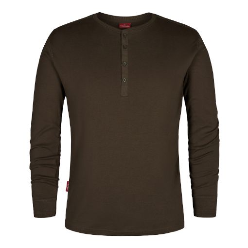 Engel Grandad langarm Shirt, Größe: 4XL, Farbe: Forest Green 9257-565-53  