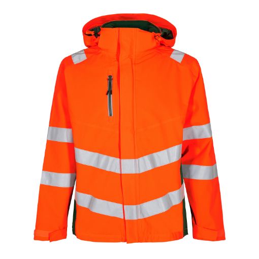 Engel Shell Jacke, Größe: XS, Farbe: Orange/Grün 1146-930-101  
