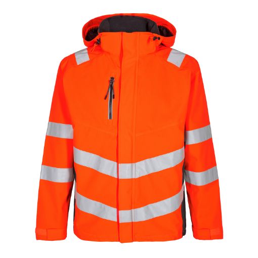 Engel Shell Jacke, Größe: 4XL, Farbe: Orange/Anthrazitgrau 1146-930-1079  