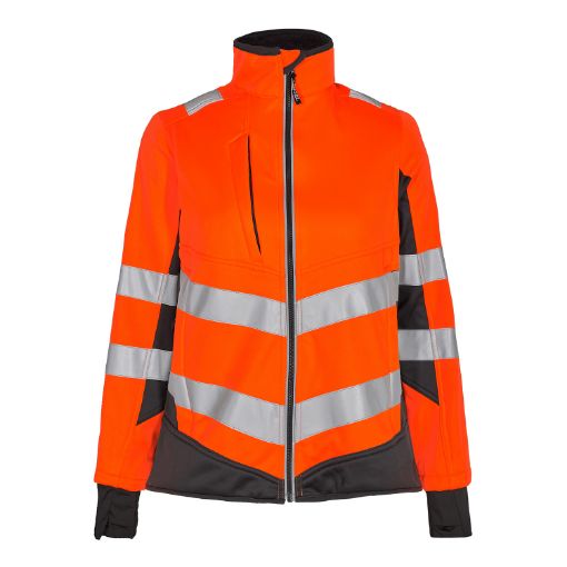Engel Softshelljacke Damen, Größe: 2XL, Farbe: Orange/Anthrazitgrau 1156-237-1079  