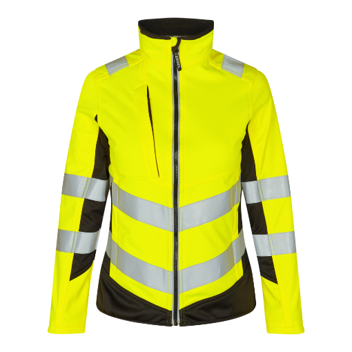 Engel Softshelljacke Damen, Größe: 2XL, Farbe: Gelb/Schwarz 1156-237-3820  