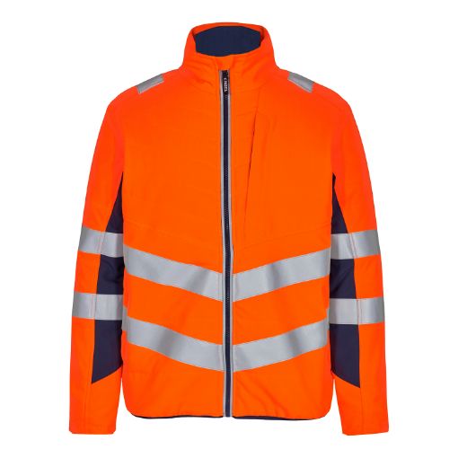 Engel Steppjacke, Größe: 5XL, Farbe: Orange/Blue Ink 1159-158-10165  