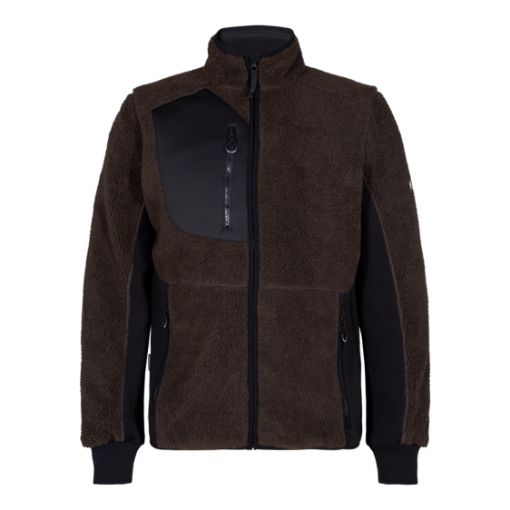 Engel Fazerpelzjacke, Größe: 2XL, Farbe: Mokkabraun/Schwarz 1362-298-16720  