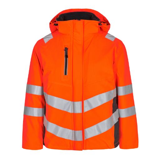 Engel Damen Winterjacke, Größe: M, Farbe: Orange/Anthrazitgrau 1943-930-1079  
