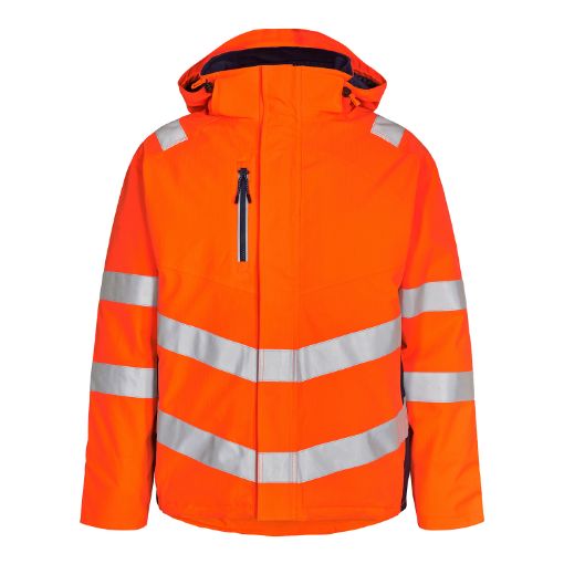 Engel Winterjacke, Größe: 4XL, Farbe: Orange/Blue Ink 1946-930-10165  