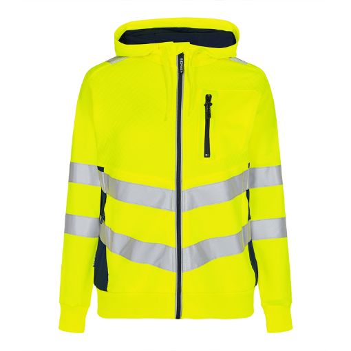Engel Damen Sweat cardigan, Größe: XS, Farbe: Gelb/Blue Ink 8027-241-38165  