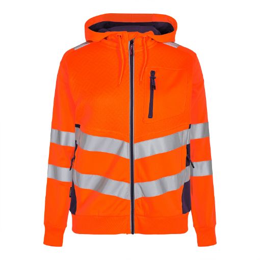 Engel Damen Sweat cardigan, Größe: 2XL, Farbe: Orange/Blue Ink 8027-241-10165  