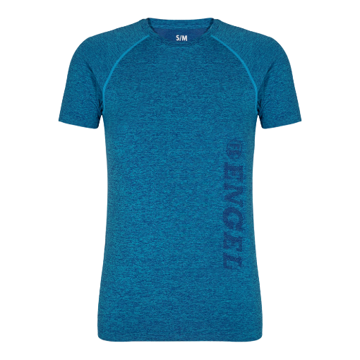 Engel T-Shirt, Größe: S/M, Farbe: Türkis Blau Melange 9060-155-175  