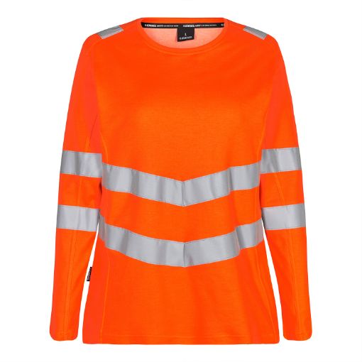 Engel Damen T-shirt L/S, Größe: XS, Farbe: Orange 9543-182-10  